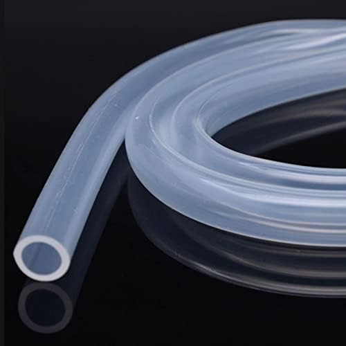 Konsiilsa silikonska cijev, fleksibilna silikonska gumena cijev vode cijev za crijevo za crijevo za cijev za vodu prozirna za prenos pumpe Clear)