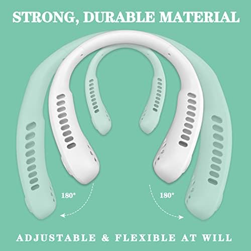 RXIOVILAE prijenosni ventilator za vrat, muški i ženski Nosivi ventilatori Hands Free lični Ventilatori za vaš vrat, s USB punjivom Visećom jedinicom za vanjsku unutrašnju
