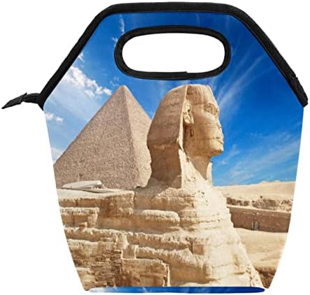 GUEROTKR torba za ručak za muškarce, izolovana kutija za ručak, kutija za ručak za odrasle,egypt art