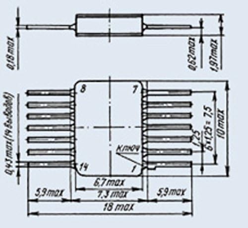 S. U. R. & R Alati K133LR1 analoge SN5450 IC/mikročip SSSR 4 stav