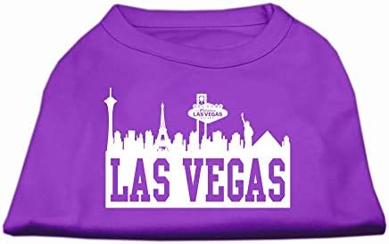 Mirage Pet proizvodi 14-inčni las Vegas Skyline Screen majica za ispis za kućne ljubimce, velike, ljubičaste