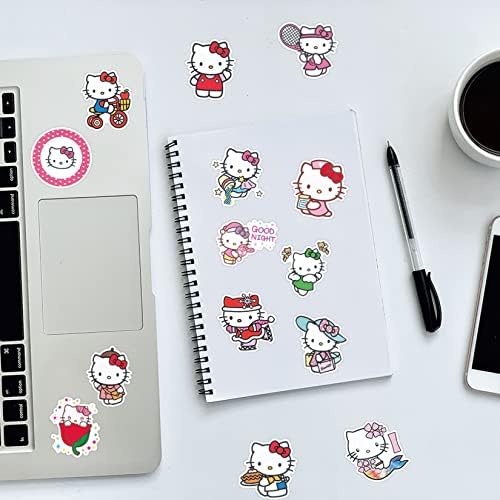 50kom prilagođena Kitty Bijela Hello Kitty vodootporne naljepnice paket za laptopove knjige Automobili