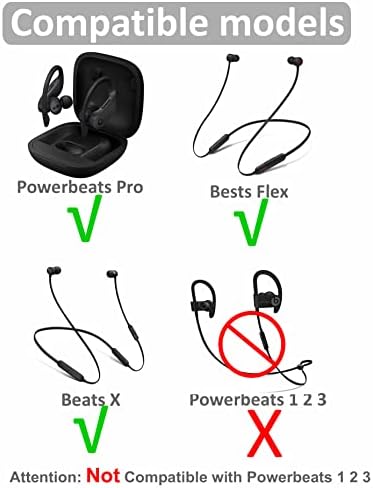 8 pari Powerbeats Pro vrhovi za uši pupoljci, zamjena 4 veličine mekano Fleksibilno prianjanje u slučaju da