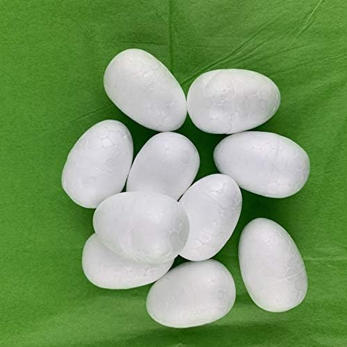 Svjetovi 10pc Bijeli stiroporoam kuglice za jaje, zanatske pjene kuglice 2-3 / 4 inča