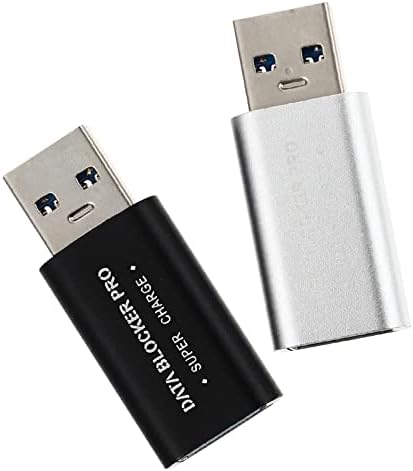 Sherchpry USB blokator podataka, 2pcs USB adapter, blokator samo USB, USB muški do prevencije soka za ženski adapter