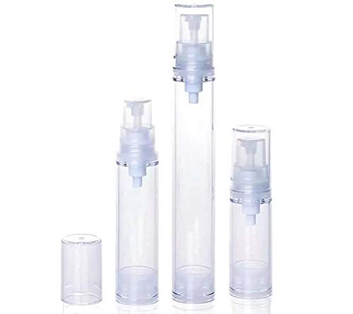 15 kom Clear bez vazdušnog losiona za pumpu prazne krem ​​vakuumske boce Kozmetički kontejneri Puteo Press Pumpe boce za temelje, serume i još mnogo toga