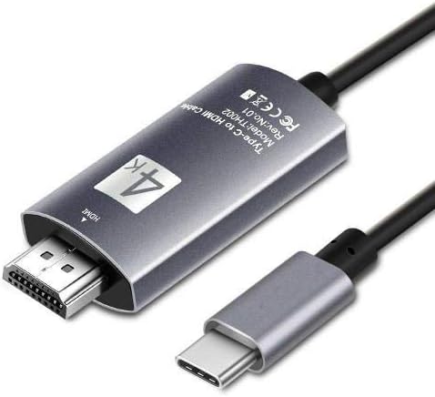 Boxwave Cable kompatibilan sa Marshall Stockwell II - SmartDisplay kabl - USB tip-c do HDMI, USB C / HDMI kabel za Marshall Stockwell II - Jet Black