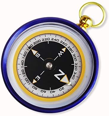 Quul Professional vanjski kompas, kompas od legure aluminija, mini multifunkcijski dečji tip ključa
