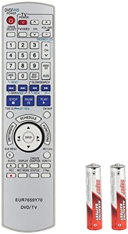 EUR7659Y70 daljinski upravljač Kompatibilan je s Panasonic DVD VCR snimačem DMR-ES25 DMR-ES35 DMR-ES45 DMR-ES46