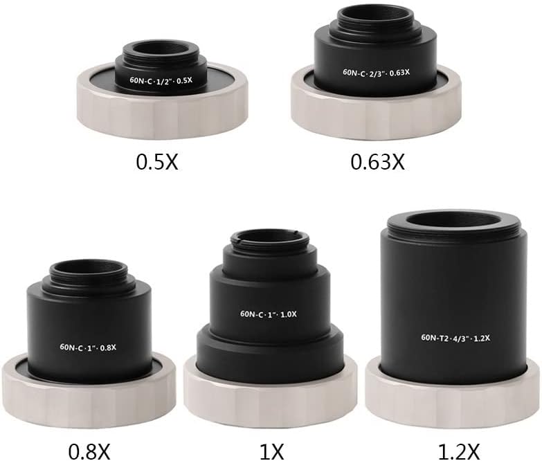 Oprema za mikroskope 0,5 X 0,63 X 0,8 X 1x 1,2 X laboratorijski potrošni materijal za mikroskopska sočiva