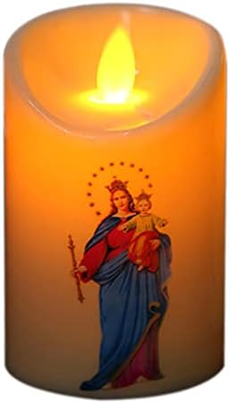 Isuse Kriste svijeće LED lampica za tealight Creative Electery Svjetlo za svijeće za kućnu crkveni ukras Romantični lampice za svjetlo elektroničke svijeće