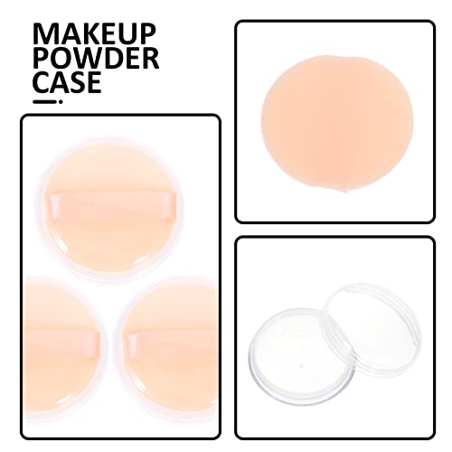 Beavorty Korean Makeup Korean Makeup Loose kompaktna kutija: 3 kompleta prazne labave posude za ponovno punjenje futrole za držač šminke s Puffom za Diy puder za postavljanje šminke