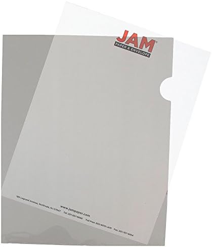 JAM papirni plastični rukavi-veličina slova-9 x 11 1/2 - ružičasti projektni džepovi - 12 zaštitnici