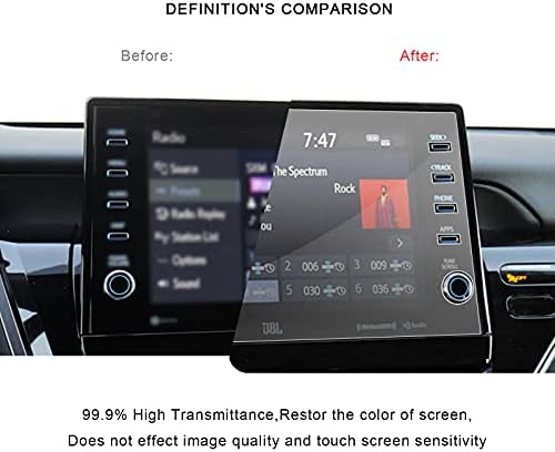 R RUIYA automobil plastični zaštitnik ekrana za kućne ljubimce za 2021+ T Oyota Camry LE/ LE Hybrid / se / se Hybrid / SE Nightshade izdanje 7 inča Audio ekran osetljiv na dodir GPS navigacioni sistem dodatna oprema za ekran osetljiv na dodir