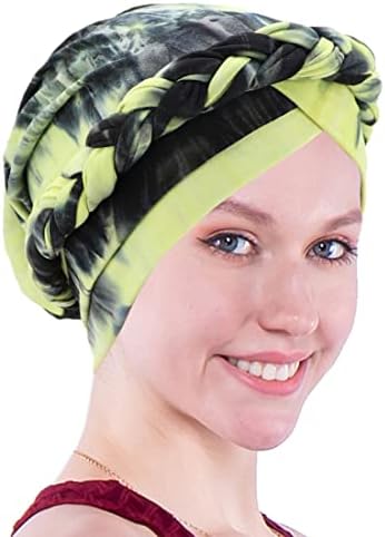 Ženska turbana glava zamotavanje prethodno vezane upletene pletenice Chemo Chemorcer kose
