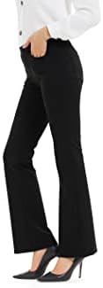 Yodyzj ženske joge haljine hlače radne hlače uredske casual pants bootcut rastezanje letvice petite / redovne