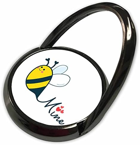 3drose rudnik pčele sa crvenim srcima Valentine ilustracija - telefonske prstenove