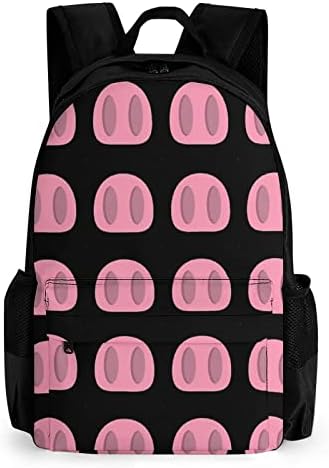 Funny Pig Noses Travel Backpack estetski koledž Bookbag klasični Daypacks ramena Radna torba za muškarce škole žene