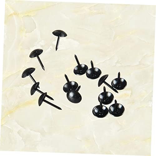 Stobok 300pcs thumbTtack Dekorativni tackovi crne palčeve trake plastični push pin crtanje okrugle glave