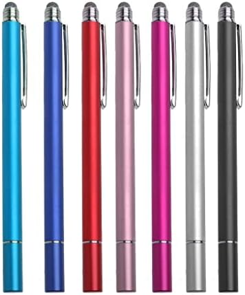 Boxwave Stylus olovkom Kompatibilan je sa Oppo A94 - Dualtip Capacitiv Stylus, Fiber Tip Disc Tip kapacitivni olovka za Oppo A94 - Metalno srebro