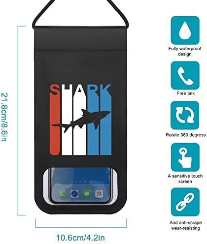 FunnyStar Retro Shark vodootporna torbica za telefon držač zaštitnik suha torba slučaj sa uzicom