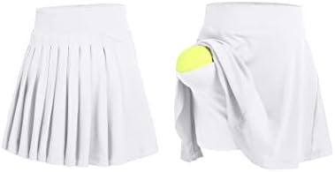 Zaclotre Girls Active Skort Visoko struka Naslijeđena suknja za tenisku suknju Trčanje vježbanje Atletski
