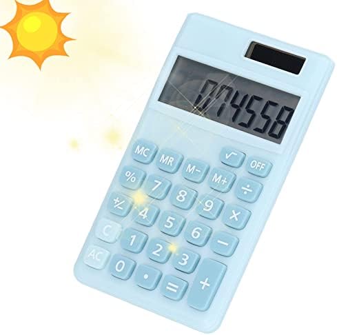Kalkulator, 8-znamenkasti solarni kalkulator dvostruke energije ručni džepni kalkulator sa velikim LCD ekranom, malim kalkulatorom, povratak u školski pribor, za uredski studij