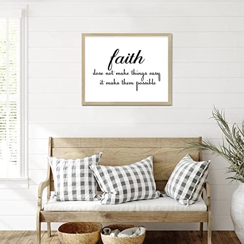 Život pozitivan citat drveni znak s porodičnom slova na vjeri doza ne čini stvari jednostavnim da su ih maknuo