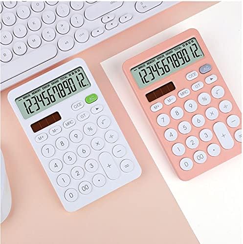 MJWDP 12-znamenkasti kalkulator velike tipke Finansijski poslovni računovodstveni alat Bijela plava narančasta velika gumba baterija i solarna snaga