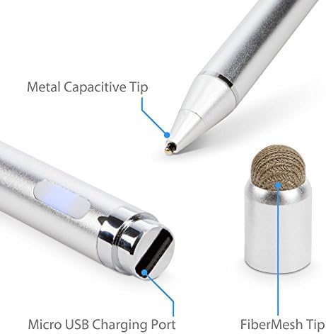 Boxwave Stylus olovkom Kompatibilan je s ELO 15-inčnim E-serijama 2 - AccuPoint Active Stylus, elektroničkom stylusu sa ultra finim vrhom za ELO 15-inčni E-seriju 2 - Metalno srebro