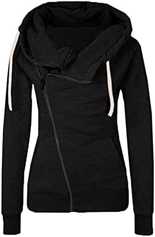 Žene zip up hoodie jakna zimska modna casual dukserica s dugim rukavima čvrsti topli Y2K vrhovi džemper