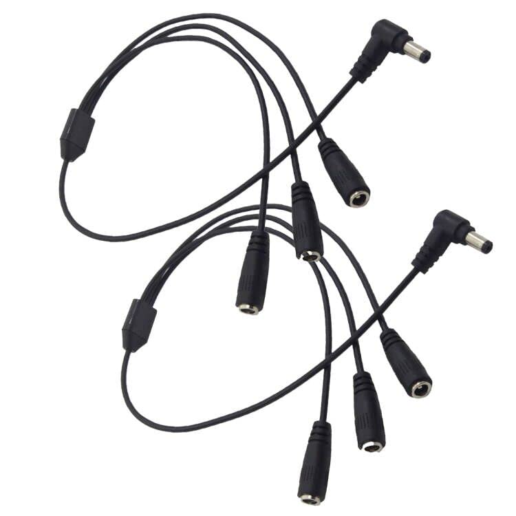 MMNNE DC Power Y razdjelni kabel, 2 komada 5,5 mm x 2,1mm 1 muški do 3 ženska istosmjerna adapter za proširenje