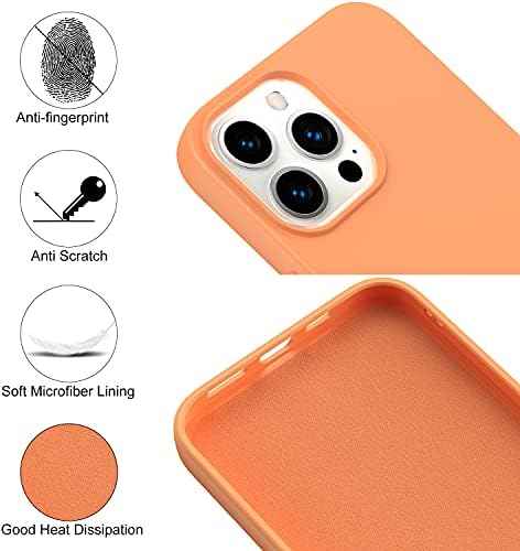 Amytor dizajniran za iPhone 14 Pro Max futrolu, silikonska Ultra tanka futrola za telefon otporna na udarce sa mekom oblogom od mikrovlakana protiv ogrebotina, [poboljšana zaštita kamere] 6,7 inča