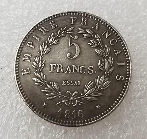 AVCITY Antique Crafts Francuska 1816   & nbsp;replika kovanica u stranoj valuti novčić srebrni dolar Evropski novčić Antique 228