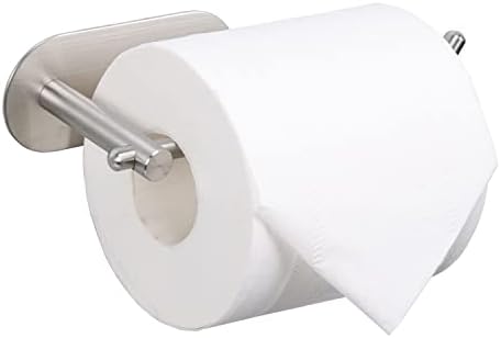 Tocten držač toaletnog papira Self & nbsp; lepak, držač rolne toaletnog papira od nerđajućeg čelika, bez