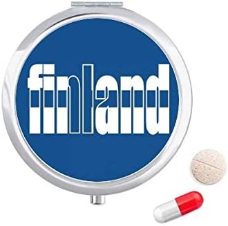 Finska Državna Zastava Naziv Džepna Kutija Za Skladištenje Lijekova Kutija Za Skladištenje Kontejnera