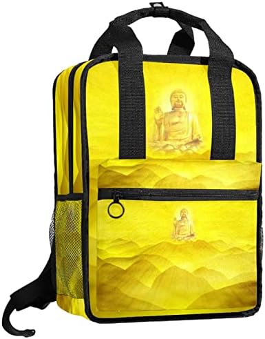 Tbouobt putni ruksak lagan laptop casual ruksak za žene muškarci, zlatna umjetnost