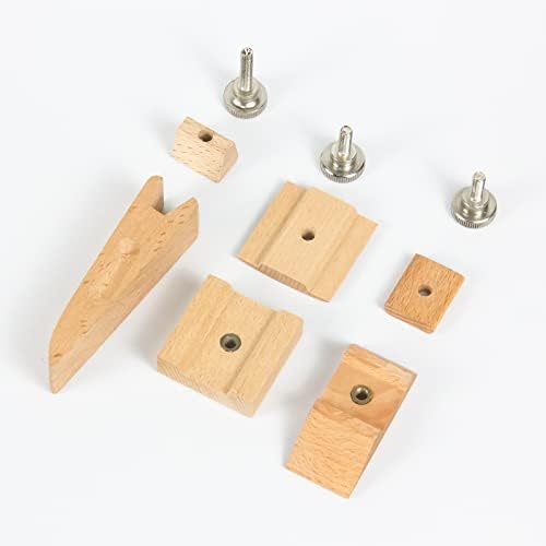 KVMORZE 3kom drveni Set brusnog papira, kvadratni klinasti ručni Brusni blok, ručno rađeni alat
