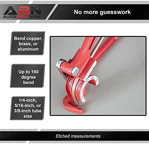 ABN savijač kočione linije - ručni savijač cijevi od 180 stepeni za 1/4in, 5/16in i 3/8in alat za savijanje kočione linije