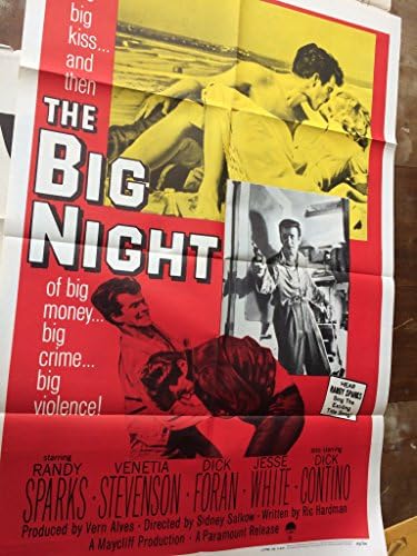 Veliki noćni poster, original, 1960, Randy Sparks, Bad Boys Poster