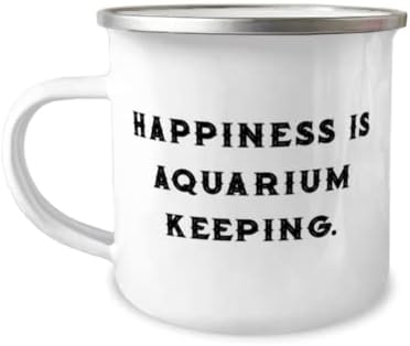 Korisno čuvanje akvarijuma, sreća je čuvanje akvarijuma, šolja za kamper od 12oz za čuvanje akvarijuma