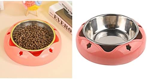 Baoblaze Zdjela za pse posude za hranu za mačke posuda za vodu za male pse za štene hranilice, Crvena