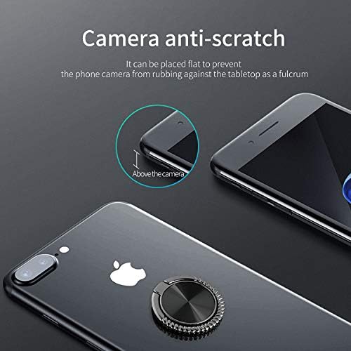 2 pakovanja Ultra tankog Zlatnog držača prstena za mobilni telefon, petlja za držanje prsta sa 360 rotacionih Postolja za prst za magnetni nosač za automobil, kompatibilan sa iPhone Samsung LG HTC, itd