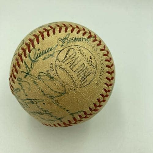 1950. Boston Braves tim potpisao je službenu bajzbol nacionalne lige - autogramirani bejzbol
