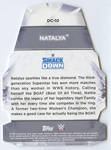 2021 TEPPS WWE ženski divizija Diamond Cut # DC-10 Natalya Trgovačka kartica za hrvanje