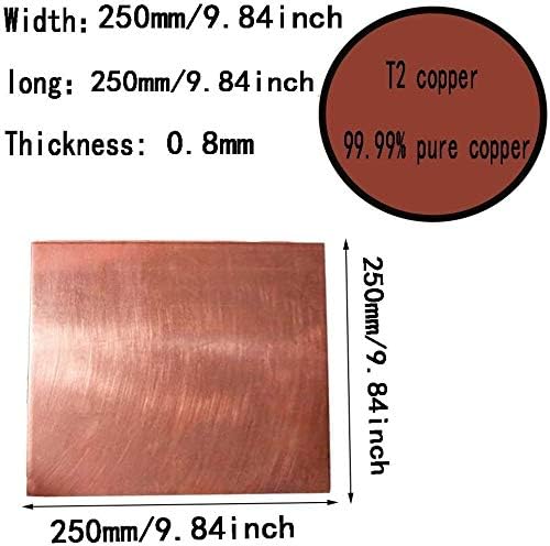 XUNKUAENXUAN metalna bakrena folija 99,9% bakarni lim materijal ploče industrijski materijali Mesingana ploča