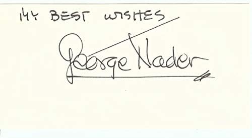 George Nader potpisao je autogramirani sizni potpis američkog biznismena JSA JJ41053