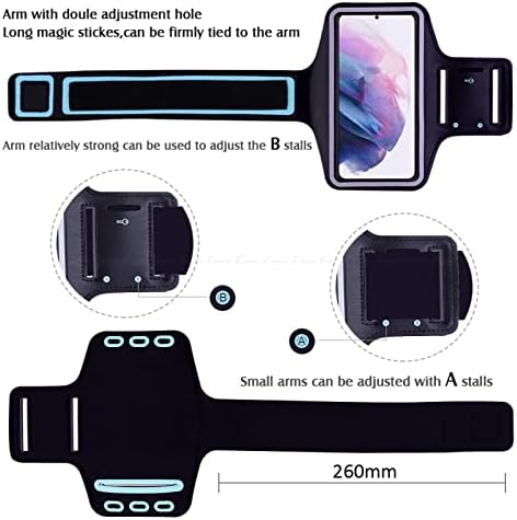 za Galaxy A90 5G futrolu, vodootporni sport Trčanje teretane za ruku s kablom za punjenje za Samsung