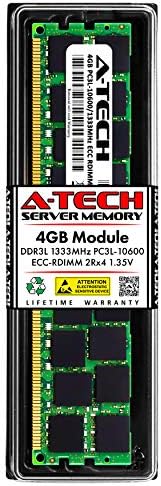 A-Tech 4GB zamjena za DELL A4051430 - DDR3 1333MHz PC3L-10600R ECC registrovani RDIMM 240-PIN 2RX4 1.35V - Single Server Memory Ram Stick