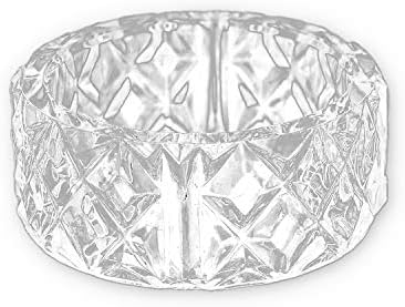 Clear Crystal plastični držač za prsten od salveta 12 komada 2 inča